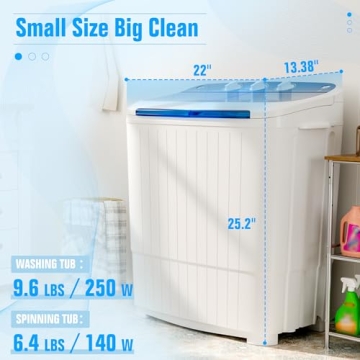 Greenvelly Portable Washing Machine | Compact Washer & Dryer