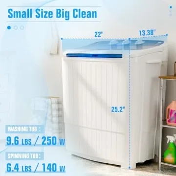 Greenvelly Portable Washing Machine | Compact Washer & Dryer