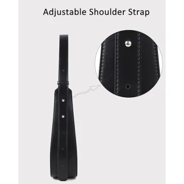 Rejolly Half Moon Bag - Trendy PU Leather Shoulder Purse