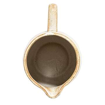 Creative Co-Op 8.5 Inches 2.5-Quart Stoneware Reactive Glaze, Cream Pitcher