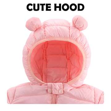 Baby Girls Snowsuit Winter Coat Clothes Snow Suits For Toddler 2t Boy Jumpsuit