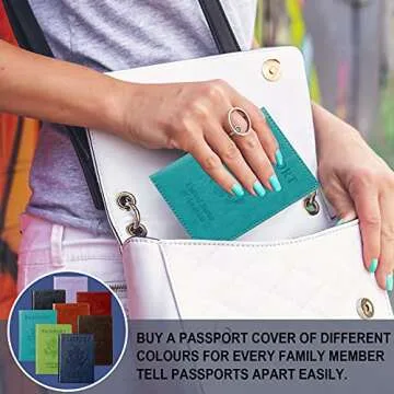 TIGARI Passport Holder for Travel, Slim Passport Cover for Women Men, Leather Passport Case Protector with Waterproof Slot, Family Vacation Plane Cruise Travel Essentials