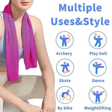 Stay Cool with 4 Pack Cooling Towels for All Activities