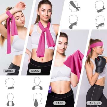 Stay Cool with 4 Pack Cooling Towels for All Activities