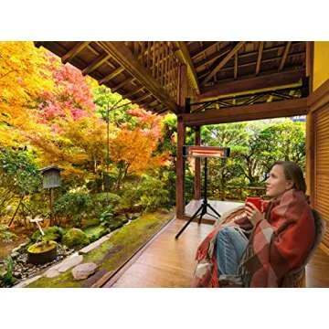 Heat Storm HS-1500-TT Infrared, 7 ft Cord, Tripod + Heater, Black