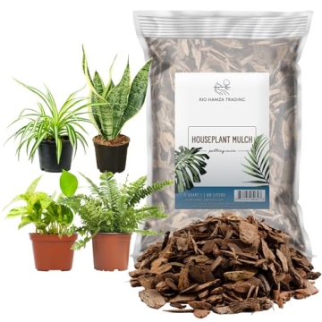 Houseplant Mulch for Indoor Gardening, 2 Quarts of Beauty