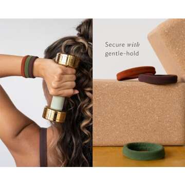 L. Erickson Sport Pony Set of Five - Ultra Comfortable Hair Ties