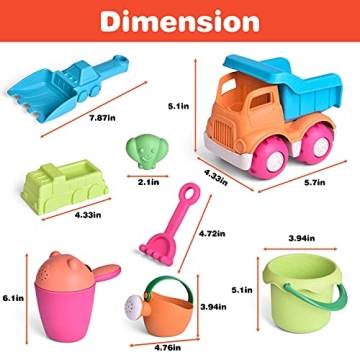 14PCS FUN LITTLE TOYS Beach Sand Toys Set for Kids