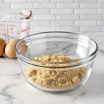 Anchor Hocking 1.5 Quart Glass Mixing Bowl for Baking
