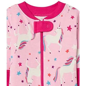 Unisex Organic Cotton Unicorn Footless Pajamas for Babies
