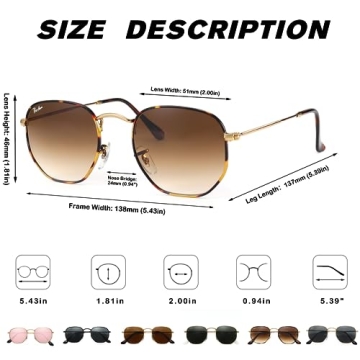 Stylish Pro Acme Hexagonal Sunglasses for Men and Women