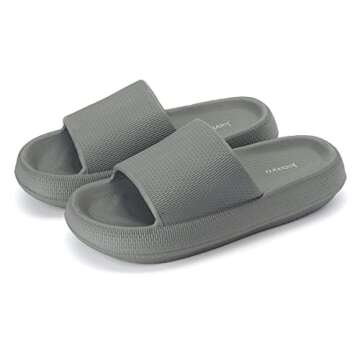 Joomra Women's Shower Slippers - Quick Drying Cushioned Slides for All Seasons