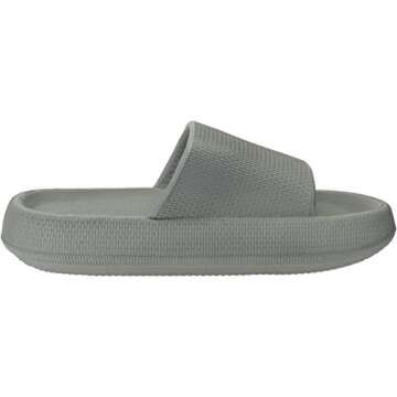 Joomra Women's Shower Slides - Cushioned Quick Dry Slippers