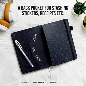 Black Paper Bullet Dotted Journal for Creative Minds | Scribbles That Matter