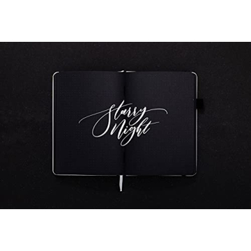 Black Paper Bullet Dotted Journal for Creative Minds | Scribbles That Matter