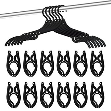 24 Pcs Foldable Travel Hangers Lightweight Anti-Slip