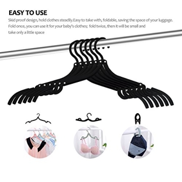 24 Pcs Foldable Travel Hangers Lightweight Anti-Slip
