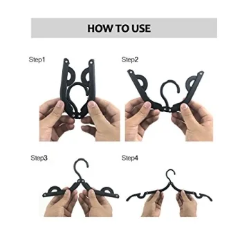 24 Pcs Foldable Travel Hangers Lightweight Anti-Slip