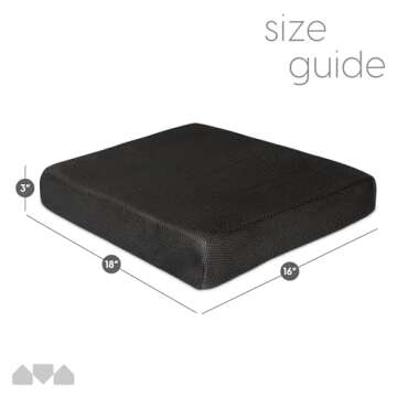 Milliard Memory Foam Seat Cushion for Comfort & Support