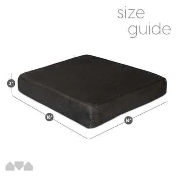 Milliard Memory Foam Seat Cushion for Comfort & Support
