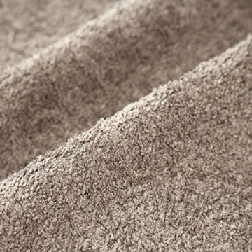 FIOUOVO Textured Farmhouse Throw Pillow Covers 18x18 Decorative Pillows for Bed Couch Pillows for Living Room Rustic Pillows Neutral Accent Cushion Cases Set of 2, Tan