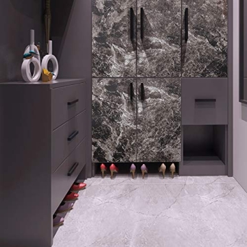 Transform Your Space with Livelynine Dark Marble Contact Paper