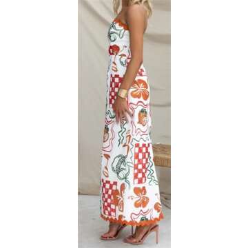 Precious Women’s Sexy Off Shoulder Sleeveless Printed Bodycon Holiday Party Clubwear Dress