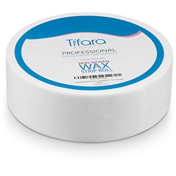 Tifara Beauty Non Woven Body and Facial Wax Strip Roll 3" X 100YD