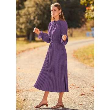 PRETTYGARDEN Women's Elegant Midi Dress for Every Occasion