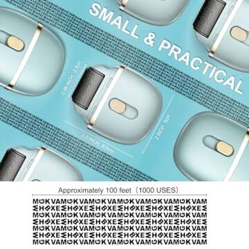 Lomil Identity Protection Roller Stamps - Wide Identity Theft Protection Stamp for ID Blockout with Refills - Privacy Confidential and Address Blocker (Blue, 2 Pack)