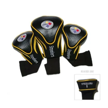 Team Golf Pittsburgh Steelers Golf Club Headcovers - 3 Count