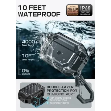 Durable AirPods Pro 3 Case - Waterproof and Locking Design