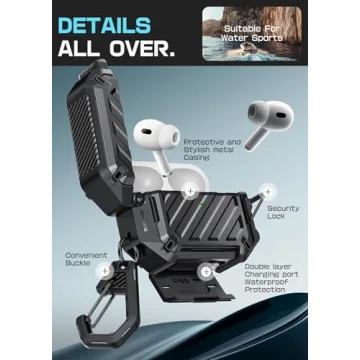Durable AirPods Pro 3 Case - Waterproof and Locking Design