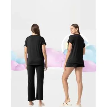 Rnxrbb Nursing Pajamas Set for New Moms and Breastfeeding