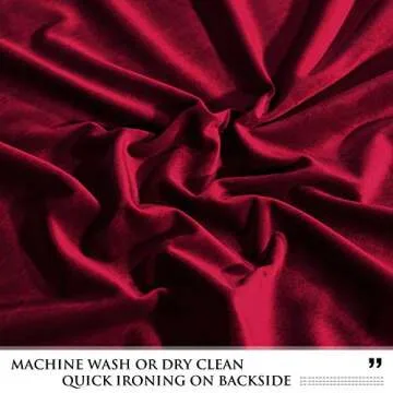 StangH Velvet Curtains 63 Inches - Luxury Red Drapes