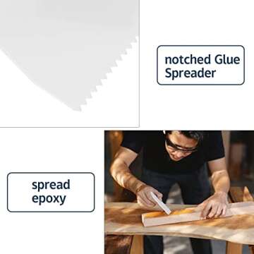 DLUGOPIS Notched Glue Spreader for Easy Adhesive Application
