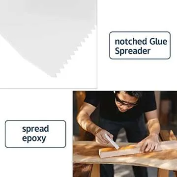 DLUGOPIS Notched Glue Spreader for Easy Adhesive Application