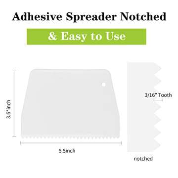 DLUGOPIS Notched Glue Spreader for Easy Adhesive Application