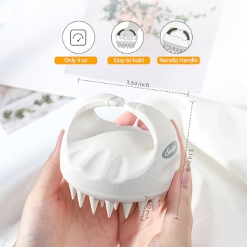 Eco-Friendly Silicone Scalp Massager for Hair Growth & Dandruff