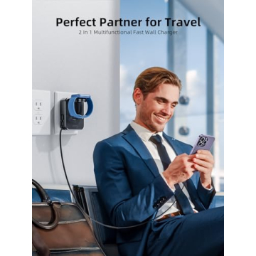 AFLYDOG 2-in-1 Apple Watch iPhone Charger Retractable Cable