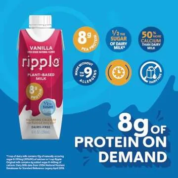 Ripple Non-Dairy Milk Vanilla | Vegan Protein Drink