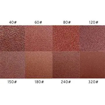 Coceca 80pcs Orbit Sander Sandpaper 5 Inch 8 Hole Orbital Sanding Discs Assorted 40 60 80 100 150 180 240 320 Grits for Power Random Orbit Sanders