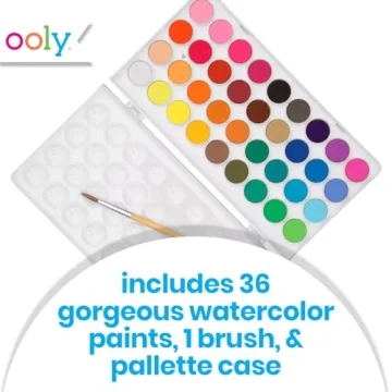 Ooly Lil' Watercolor Pods Set - 36 Washable Vibrant Colors