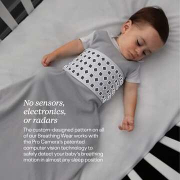 Nanit Breathing Wear Sleeping Bag – 100% Cotton Baby Sleep Sack - Works with Nanit Pro Baby Monitor to Track Breathing Motion Sensor-Free, Real-Time Alerts, Size Small, 3-6 Months, Blush Pink