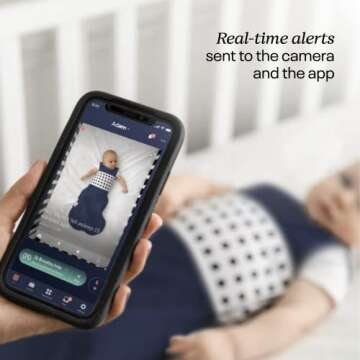 Nanit Breathing Wear Sleeping Bag – 100% Cotton Baby Sleep Sack - Works with Nanit Pro Baby Monitor to Track Breathing Motion Sensor-Free, Real-Time Alerts, Size Small, 3-6 Months, Blush Pink