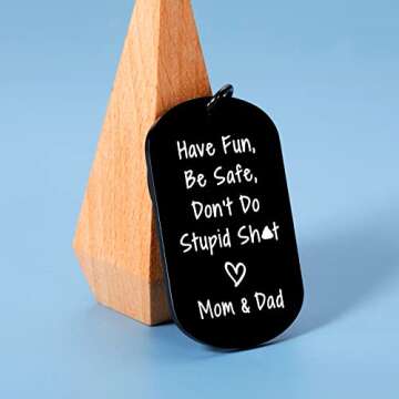 Funny Inspirational Keychain for Teens - Aiseavril Cadeau Gift from Parents