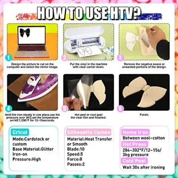 NICEVINYL Puff Vinyl Heat Transfer: 6PCS 3D Pastel Puff HTV Heat Transfer Vinyl Sheets 12"x10" Puffy Vinyl for Cricut Heat Press Iron on Vinyl Bundle Assorted Pastel Colors for Shirts