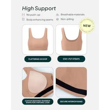 PAVOI ACTIVE High Support Buttery Soft Sports Bra