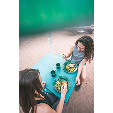Stansport Picnic Table & Umbrella Combo in Green