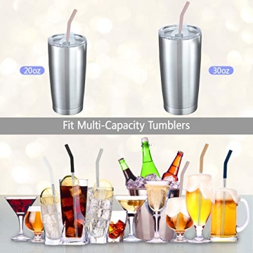 Tronco Set of 6 Eco-Friendly Stainless Steel Straws